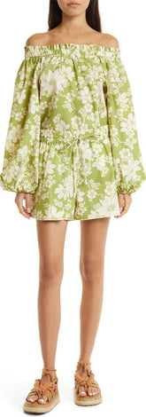 Alemais Leisa Floral Organic Cotton Blouse and Shorts Set